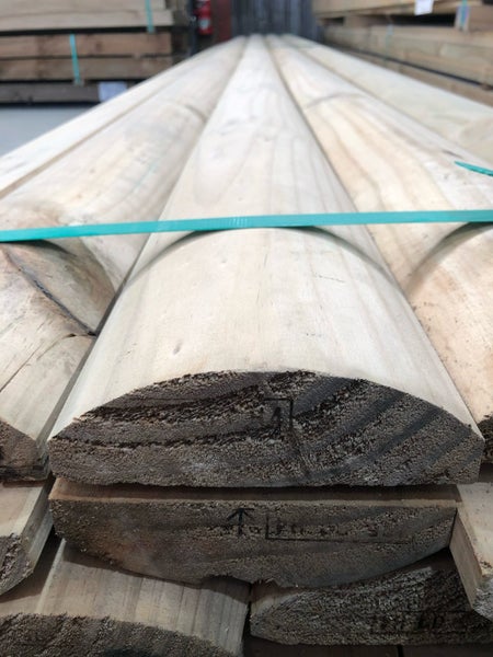 Edged half rounds 150x50 (140x35) 6.0mtr $68.95 each!! Carousel 2