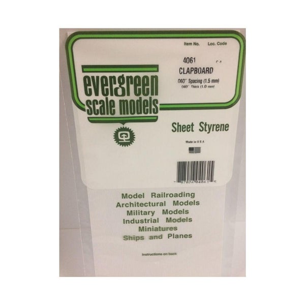 Evergreen Styr Clapboard 12X24 In .060In Sp Carousel 1