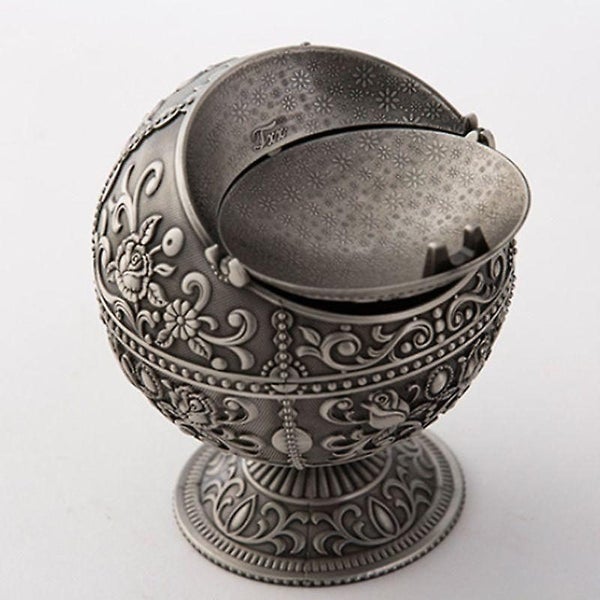 Windproof Ashtray With Lids Metal Vintage Cigarettes Ashtray For Outdoor Indoor Carousel 2