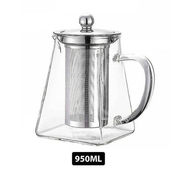 Heat Resistant Glass Teapot Gas Stove Induction Cooker Kung Fu Teapot Carousel 5