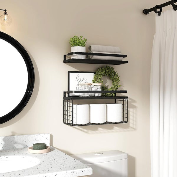 Floating Bathroom Shelf Shower Storage - Brand New NZ Stock Carousel 1