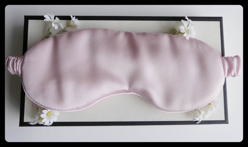 MULBERRY silk Sleep Mask PINK Carousel 1