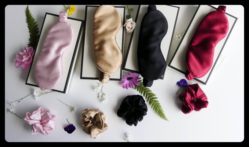 MULBERRY silk Sleep Mask PINK Carousel 3