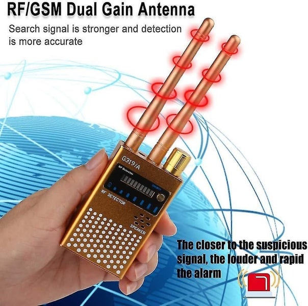 Anti-Spy Signal Bug Detector Spy Camera Wireless Signal Detector GPS Signal Carousel 5