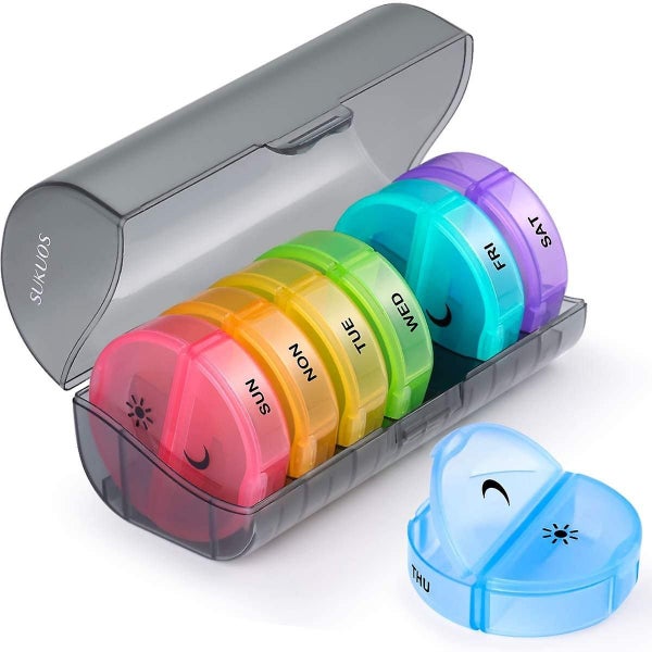 Weekly Pill Box Case With Moisture-proof Desi Carousel 1