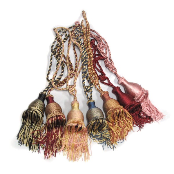Assorted Bundle Set of 7 Curtain Tassel Rope Ties 48cm Carousel 1