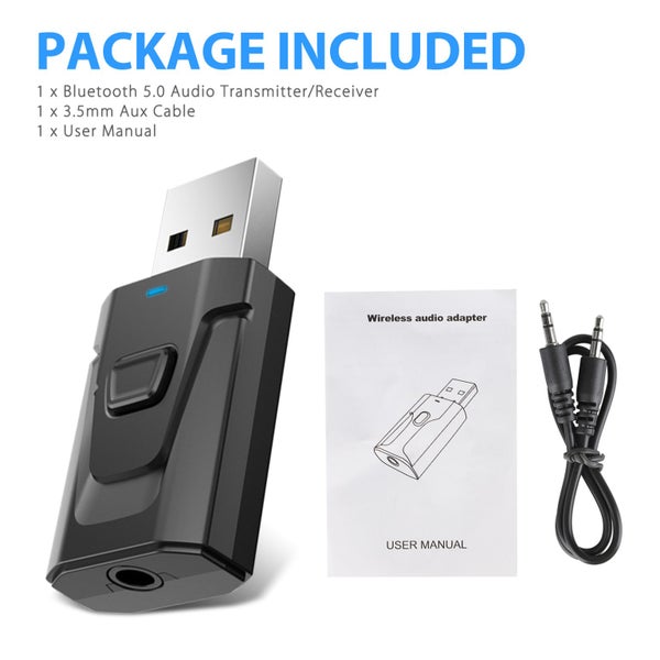 USB Bluetooth Audio Transmitter Receiver Adapter For TV PC Car Carousel 11