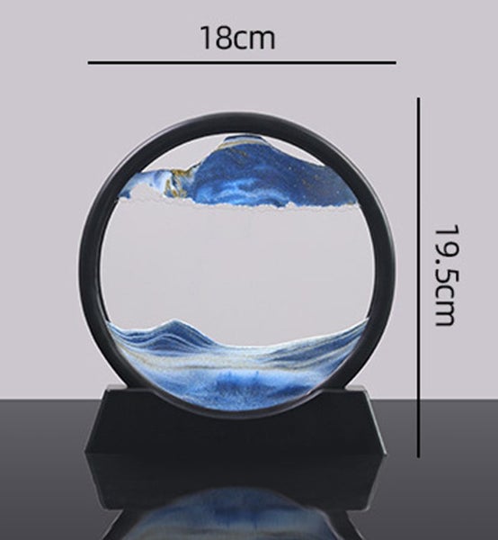 Moving Sand Art Picture Sandscape Glass Frame Home Decor 7inch 3662103 Carousel 2