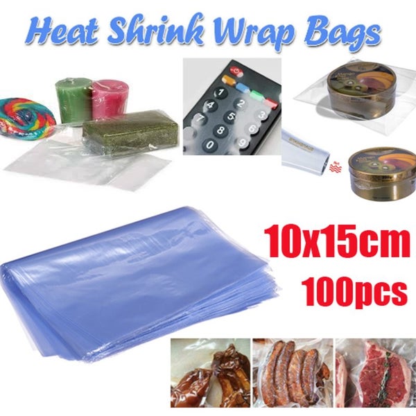 100pcs Transparent Heat Shrink Bags For Shoes, Cosmetics & Containers  Sealing And Storage, Household Easy To Shrink With Hair Dryer