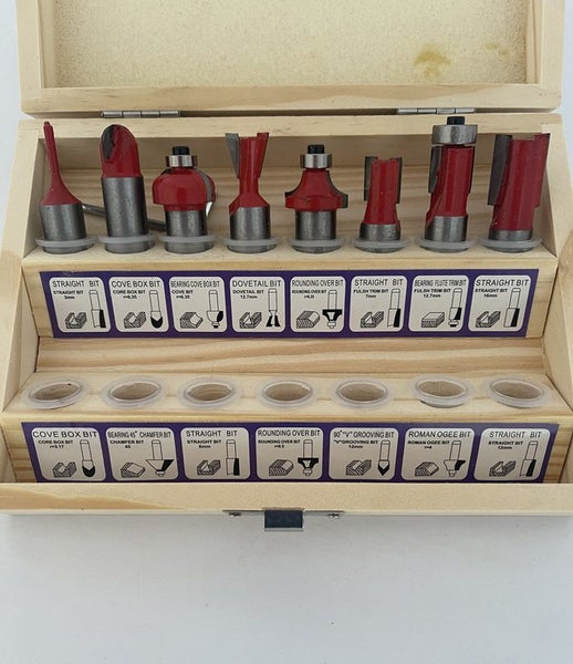 15pcs Router Bit Set 1/2" Shank 3647630 Carousel 2