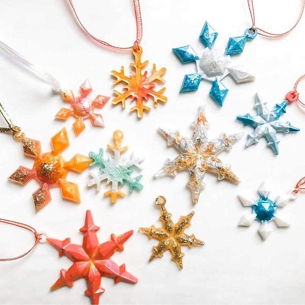 Snowflake Resin Moulds Silicone Molds I1022WT4 Carousel 2