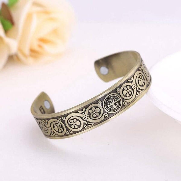Copper Viking Cuff Bracelet Magnetic Healthcare B0377GD0 Carousel 1