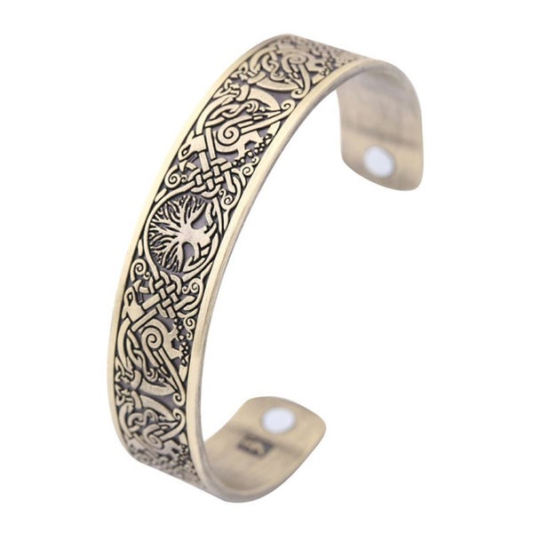 Copper Viking Cuff Bracelet Magnetic Healthcare B0373GD0 Carousel 1