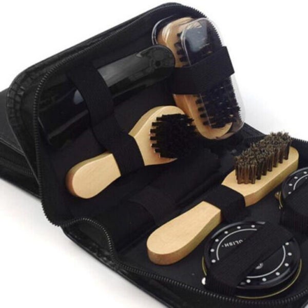 8pcs Shoe Cleaning Polish Care Kit Polish Brush Set I0524BK0 Carousel 2