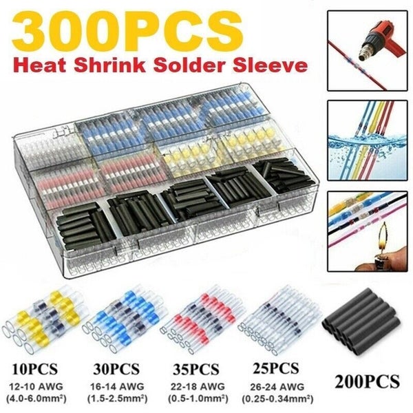 Heat Shrink Butt Terminals Solder Seal Sleeve Wire Connector 3646302 Carousel 1