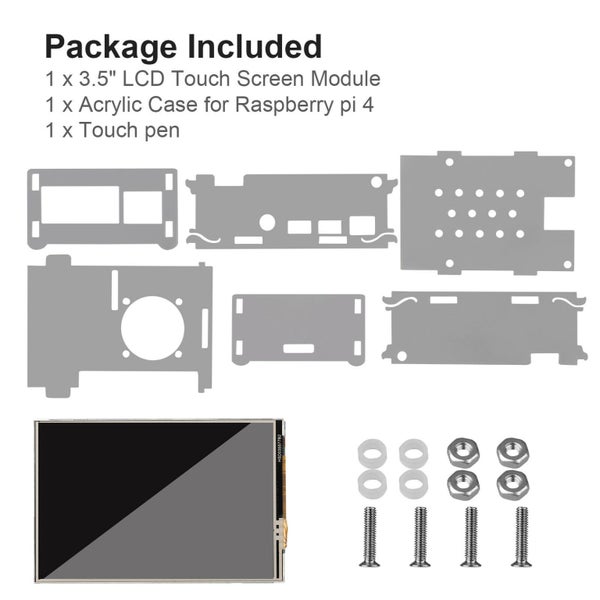 3.5" LCD Touch Screen Module for Raspberry Pi 4 Carousel 8