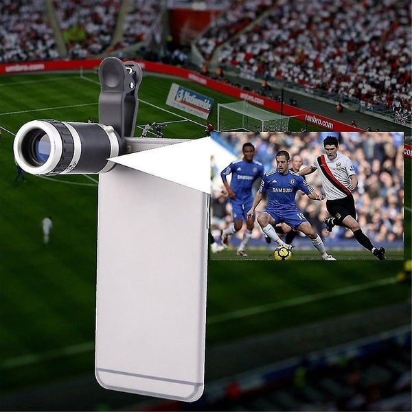 Universal 8-18x Zoom Optical Mobile Phone Telescope Telephoto Camera Len+clip Carousel 4