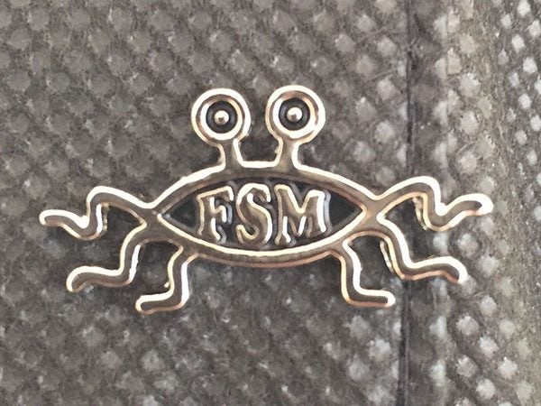 Flying Spaghetti Monster lapel pin Carousel 1