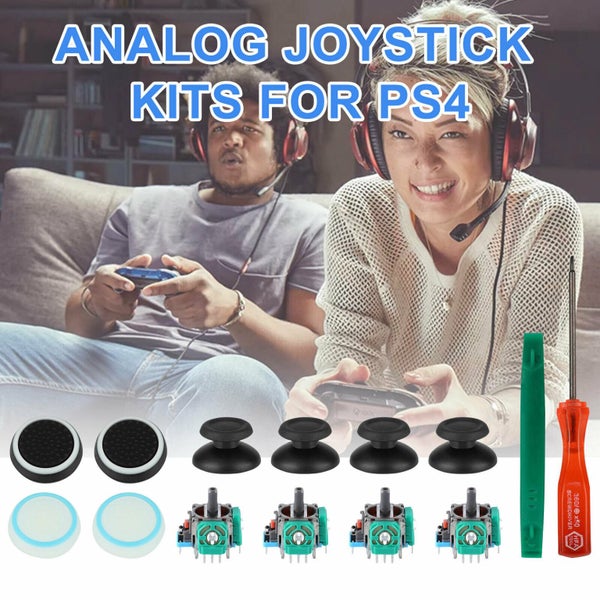 PS4/Slim/Pro Controller Analog Thumb Joystick Repair Tools Kit Carousel 2