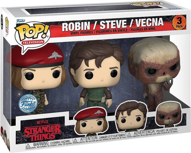 Stranger Things 4 - Robin, Steve & Vecna Pop! Vinyl Figure 3-Pack Carousel 1