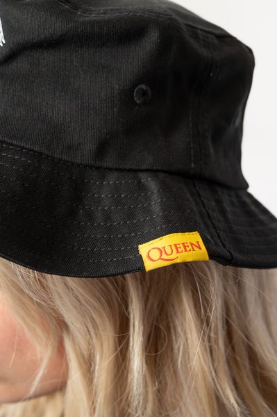 Queen Bucket Hat Face It Alone Band Logo new Official Unisex Black Carousel 4