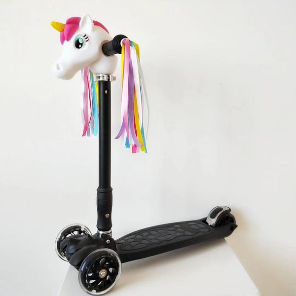 Unicorn Scooter Head Decoration--white Carousel 15