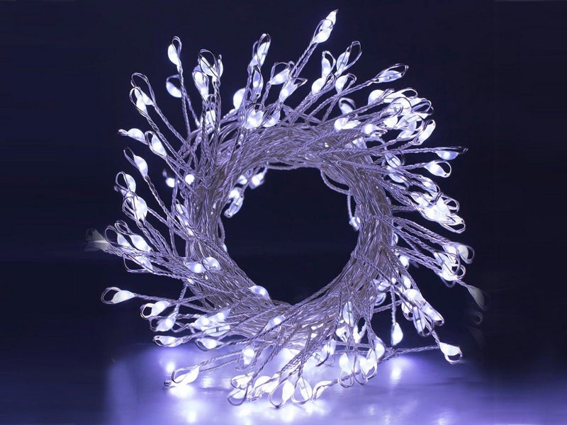 Christmas Star String 100 Lights 8 Modes LED Lights White Carousel 1