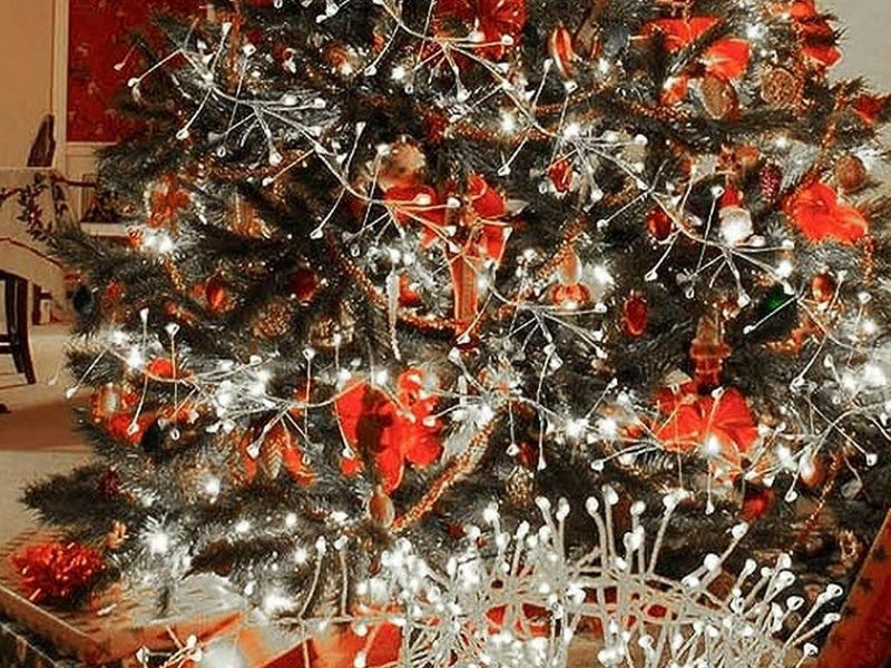 Christmas Star String 100 Lights 8 Modes LED Lights White Carousel 2