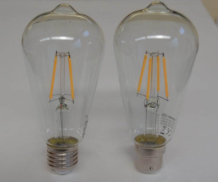 Vintage filament LED teardrop lightbulb, Decorative 4-watt Carousel 1