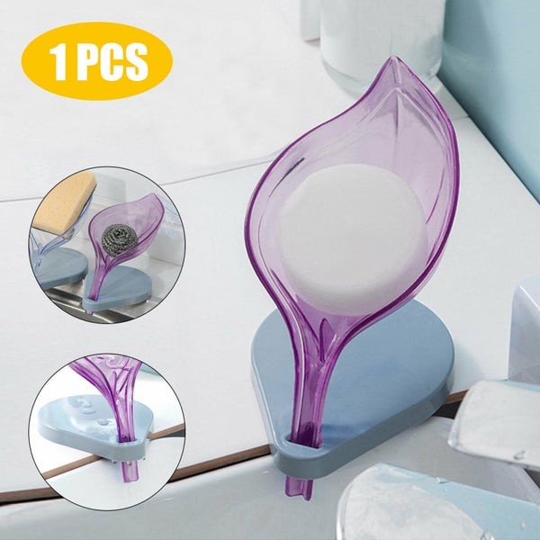 Kitchen Bathroom Shower Soap Dish Storage Tray Carousel 1