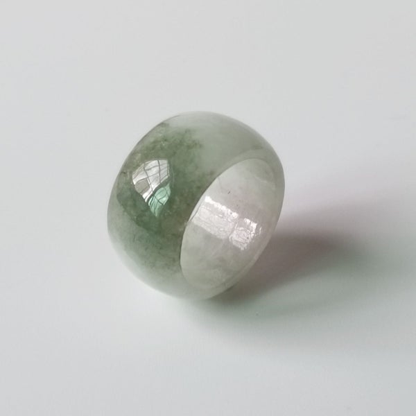 (Authentic Jade Ring) Men's Green Jadeite Jade Band Ring RGS20XG-31 Carousel 2