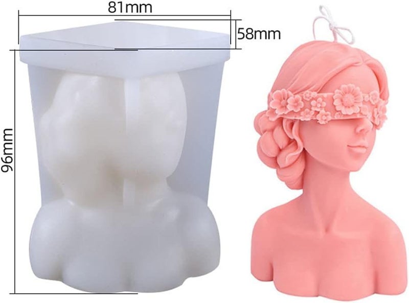 Silicone Mold for Resin Candle Mold, 3D Candle Soap Mold Carousel 1
