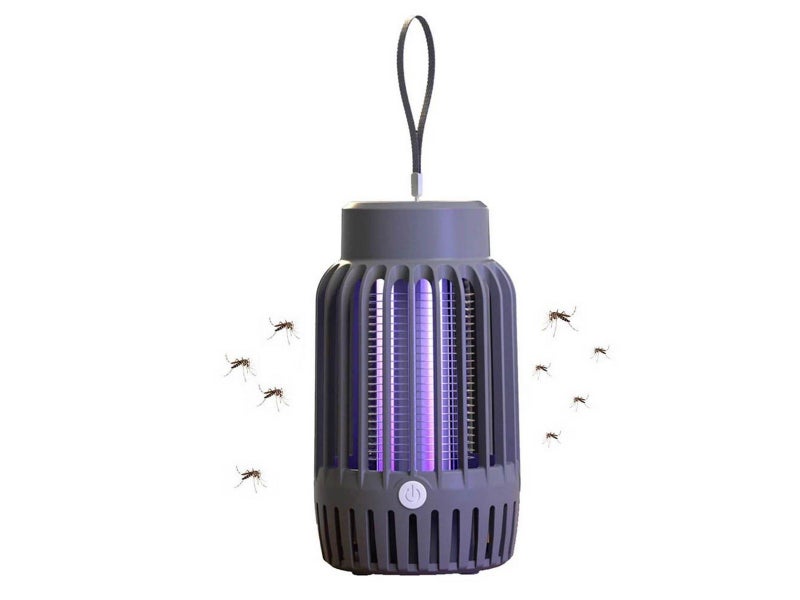 Electric Mosquito Killer Lamp Mosquito Zapper Trap Night Light Grey Carousel 1