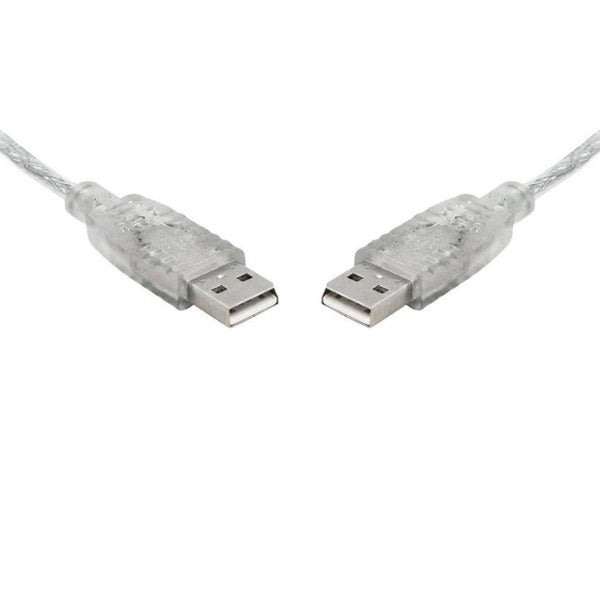 8Ware USB 2.0 Cable 5m A To A Transparent Metal Sheath UL Approved Carousel 1