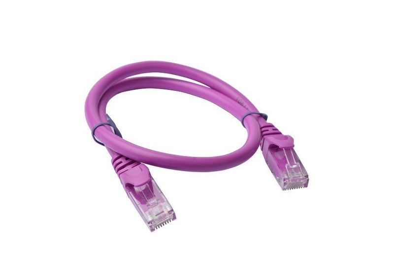 Cat 6a UTP Ethernet Cable, Snagless - Purple Carousel 1