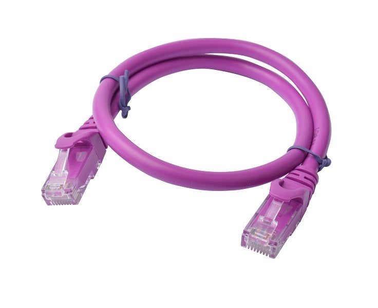 Cat 6a UTP Ethernet Cable, Snagless - Purple Carousel 2