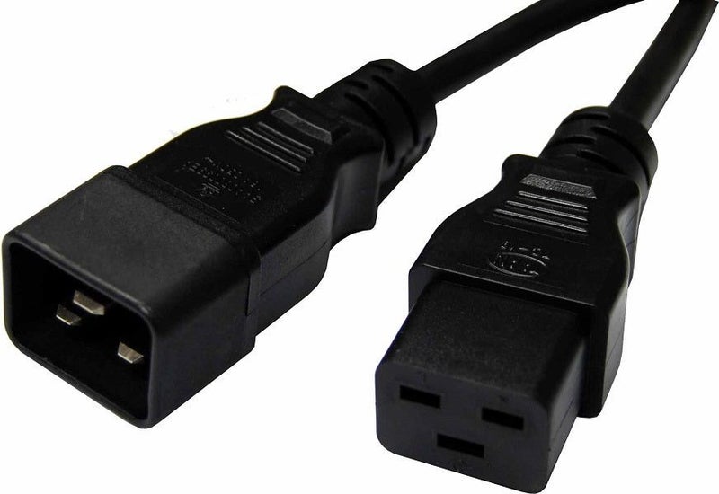 Power Cable Extension IEC-C19 Male to IEC-C20 Female Carousel 1