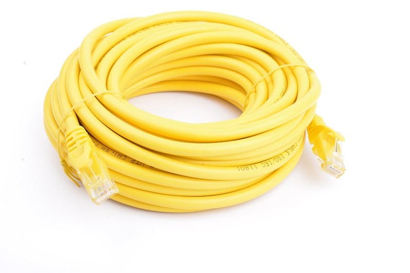 Cat 6a UTP Ethernet Cable, Snagless - Yellow Carousel 6