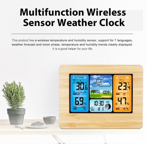 Digital Wireless LCD Weather Station Clock 3654203 Carousel 12