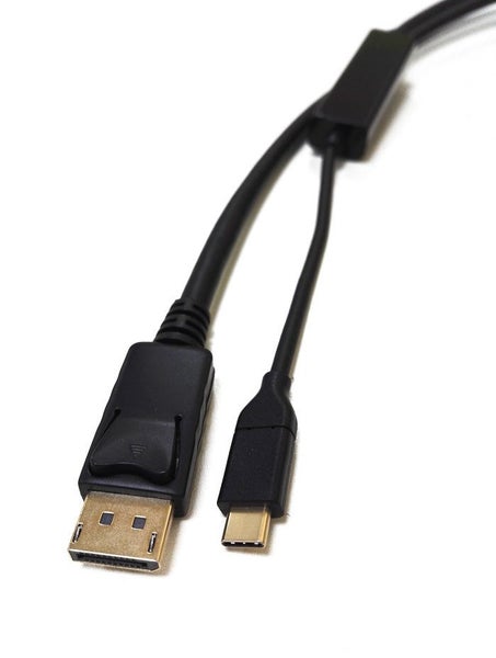 8Ware USB Type-C to Display Port (version 1.2) M/M Black - 2m Carousel 1