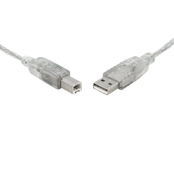 USB 2.0 Certified Cable A-B Transparent Metal Sheath UL Approved Carousel 1