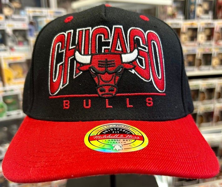 Chicago Bulls Arch Script 2-Tone Mitchell & Ness Snapback Hat Carousel 1