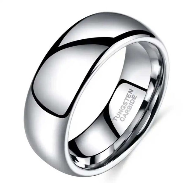 Tungsten Carbide Men's Ring "Jayden" (Silver) Carousel 1