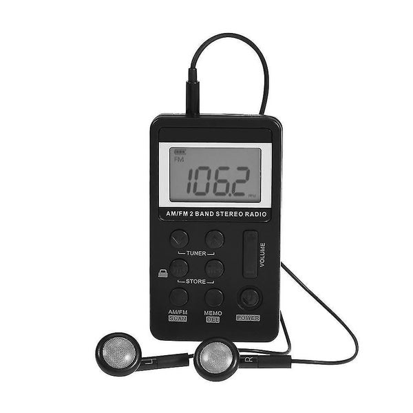 Mini Portable Am/fm Dual Band Stereo Pocket Radio Receiver Carousel 2
