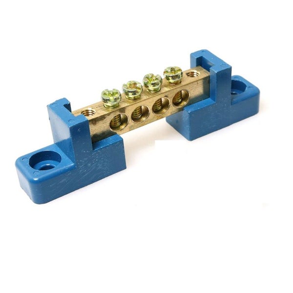 Bus Bar Terminal Block Grounding Strip Screw Terminal 4,6,8,10 and 12 Available Carousel 1