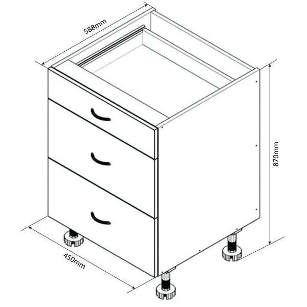 KITCHEN DRAWERS 450mm Carousel 2