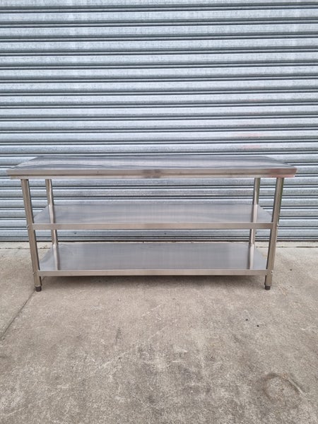 Stainless Steel Bench 1500 x 800 x 900 3 Tier 304 Grade Carousel 1