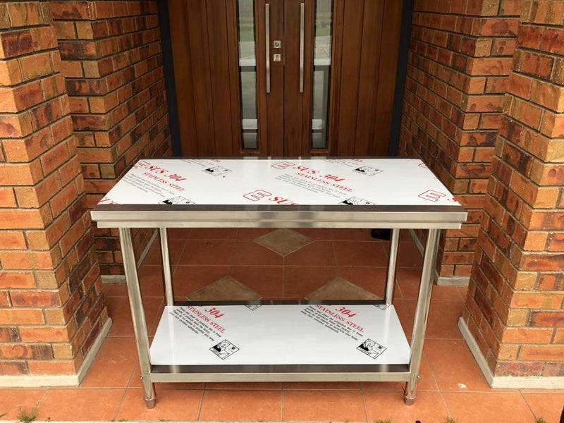 Stainless Steel Bench 1800 x 600 x 900 2 Tier 304 Food Grade Carousel 2