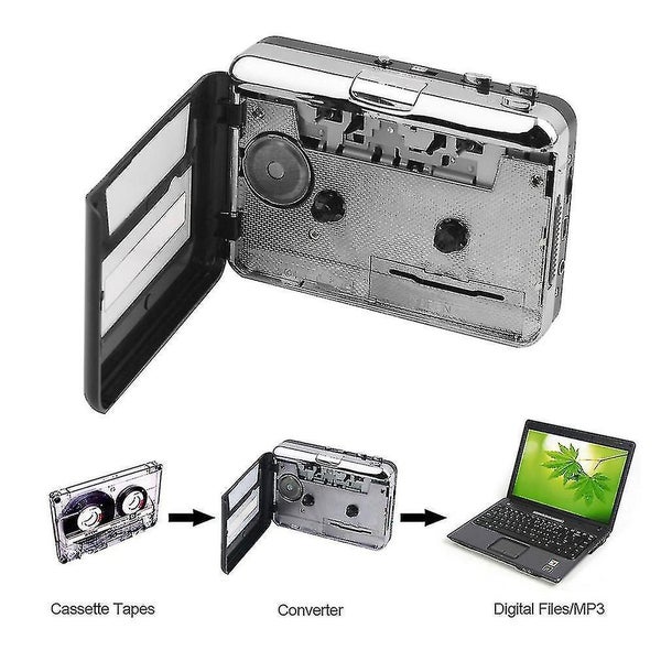 Tape To Pc Usb Cassette & Mp3 Cd Converter Capture Digital Audio Music Player Carousel 1