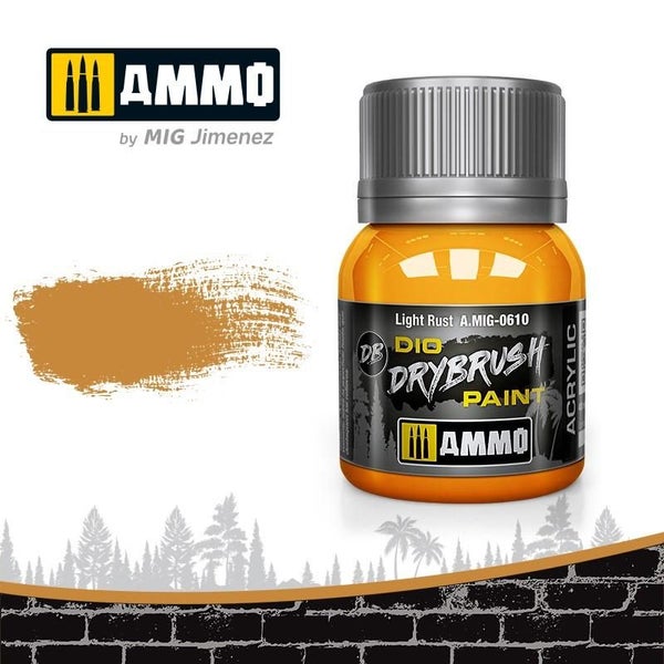 Ammo Drybrush Light Rust 40ml Carousel 1